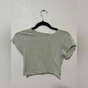 Pacsun, Sage Babydoll Top, Short Sleeve, Size M
